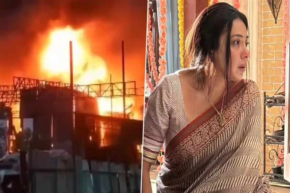 गोरेगाव फिल्मसिटीतील ‘अनुपमा’ मालिकेच्या सेटला भीषण आग 